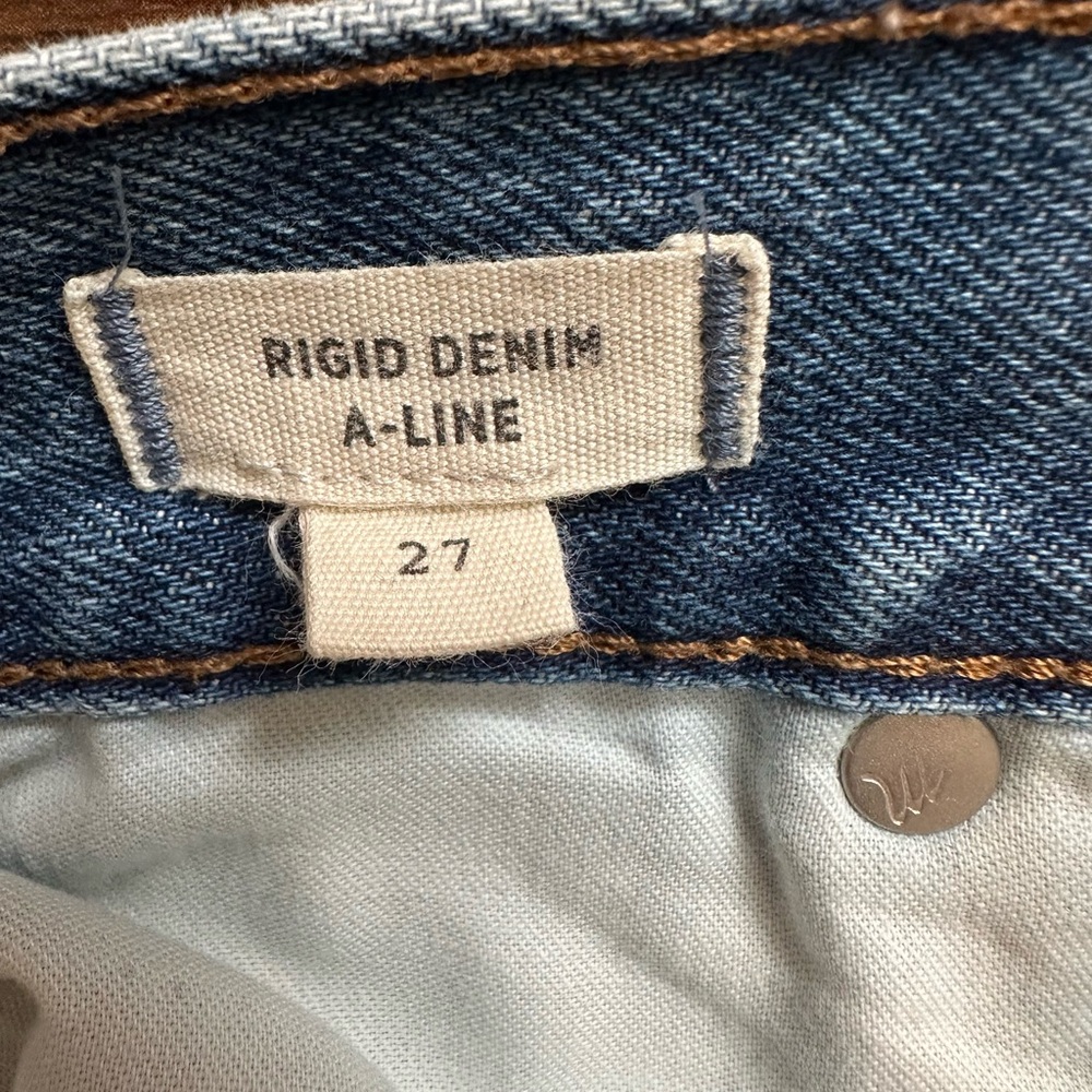 Madewell Rigid Denim A-Line Skirt - Picture 7 of 10